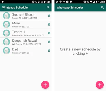 Schedule For Whatsapp- Schedule your Whatsapp messages whenver you want.